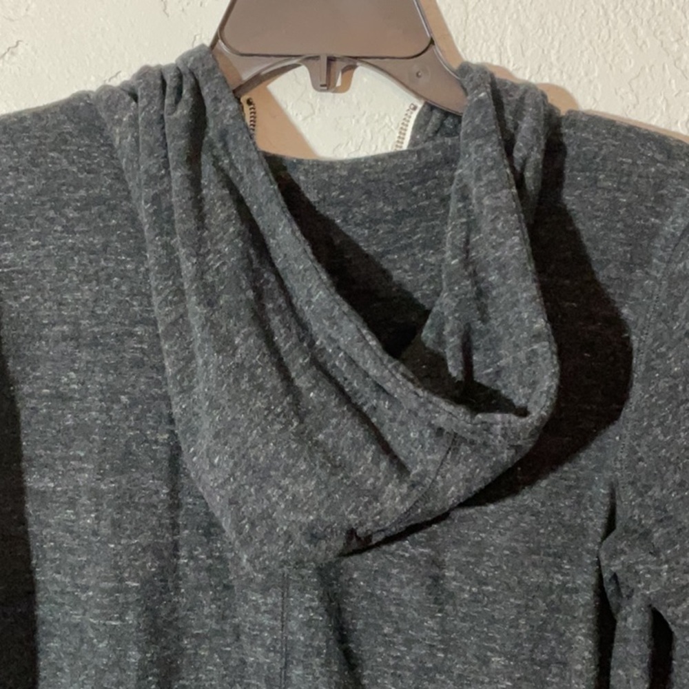 Women’s Nike Dark Heather Gray Zip Up Hooded Jacket with Pockets Size Medium - Picture 6 of 6